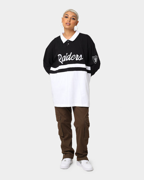 New Era Las Vegas Raiders Long Sleeve Rugby Jersey Black/White