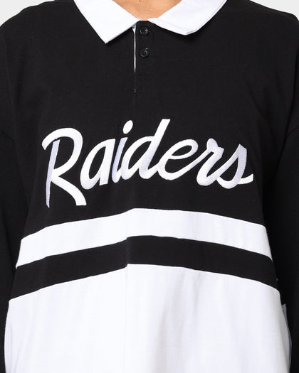 New Era Las Vegas Raiders Long Sleeve Rugby Jersey Black/White