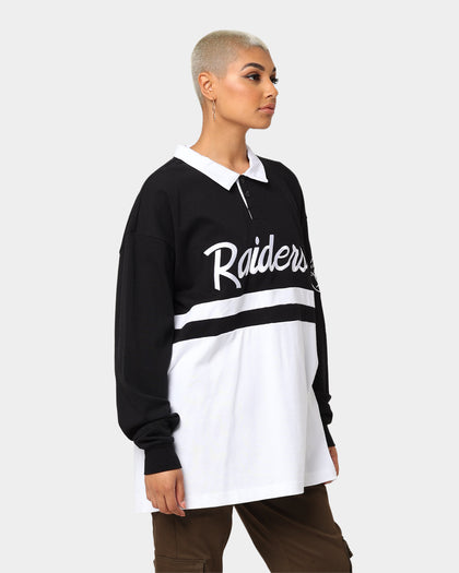 New Era Las Vegas Raiders Long Sleeve Rugby Jersey Black/White