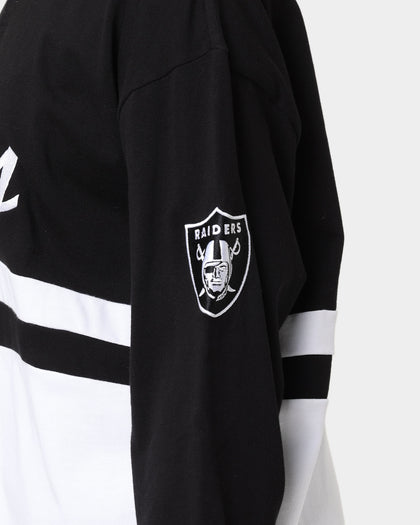 New Era Las Vegas Raiders Long Sleeve Rugby Jersey Black/White