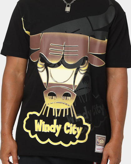 Mitchell & Ness Chicago Bulls Big Face 4.0 Short Sleeve T-Shirt Black