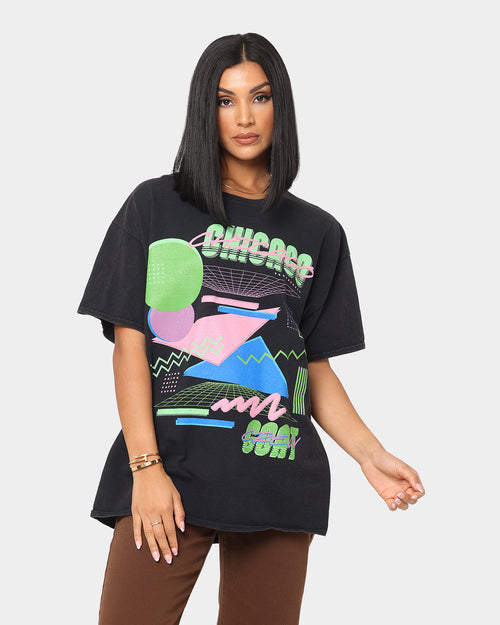 Goat Crew Retro Arcade Chicago Vintage T-Shirt Black Wash