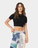XXIII Women's Mika Crew Neck Crop Black