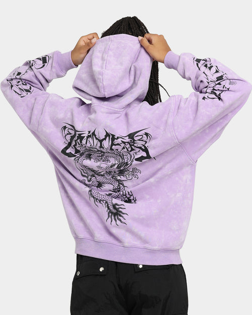 Loiter Anarchy Hoodie Purple Tie Dye