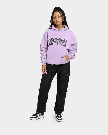 Loiter Anarchy Hoodie Purple Tie Dye