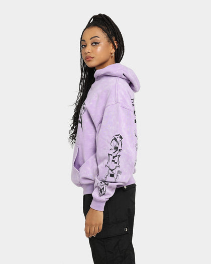 Loiter Anarchy Hoodie Purple Tie Dye