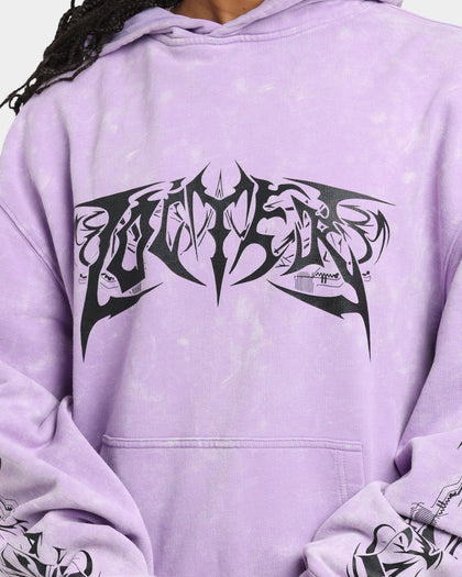 Loiter Anarchy Hoodie Purple Tie Dye