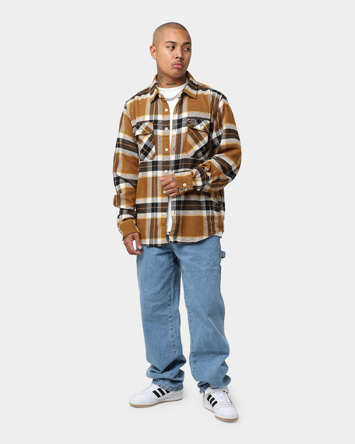 Brixton Bowery Long Sleeve Flannel Heather Medal Bronze