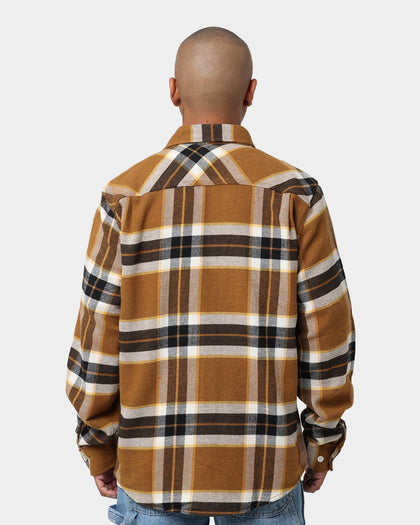 Brixton Bowery Long Sleeve Flannel Heather Medal Bronze
