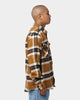 Brixton Bowery Long Sleeve Flannel Heather Medal Bronze
