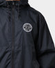 Brixton Claxton Crest Hooded Windbreaker Black/Black
