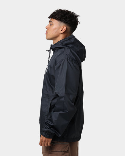 Brixton Claxton Crest Hooded Windbreaker Black/Black