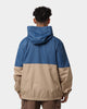 Brixton Claxton Crest Hooded Windbreaker Joe Blue/Mojave