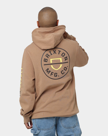 Brixton Crest Hoodie Mojave/Deep Brown
