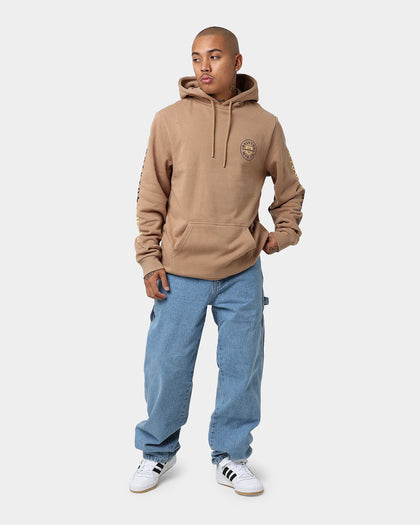 Brixton Crest Hoodie Mojave/Deep Brown
