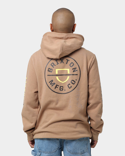 Brixton Crest Hoodie Mojave/Deep Brown