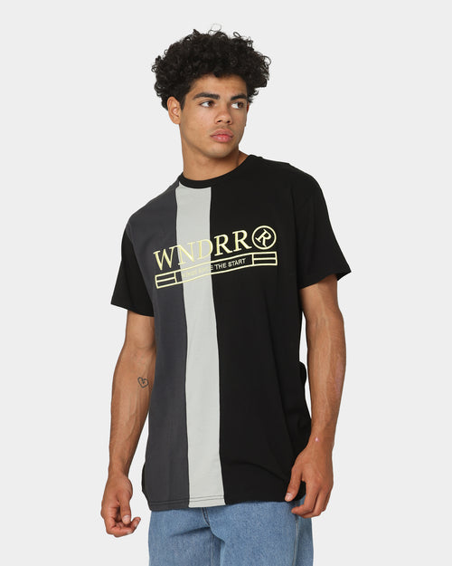 WNDRR Avoid Panel T-Shirt Black