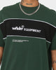WNDRR Dropstep Panel T-Shirt Forest Green