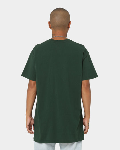 WNDRR Dropstep Panel T-Shirt Forest Green