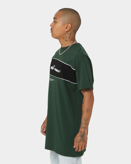 WNDRR Dropstep Panel T-Shirt Forest Green