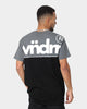 WNDRR Duel Panel T-Shirt Black/Dark Marl