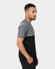 WNDRR Duel Panel T-Shirt Black/Dark Marl