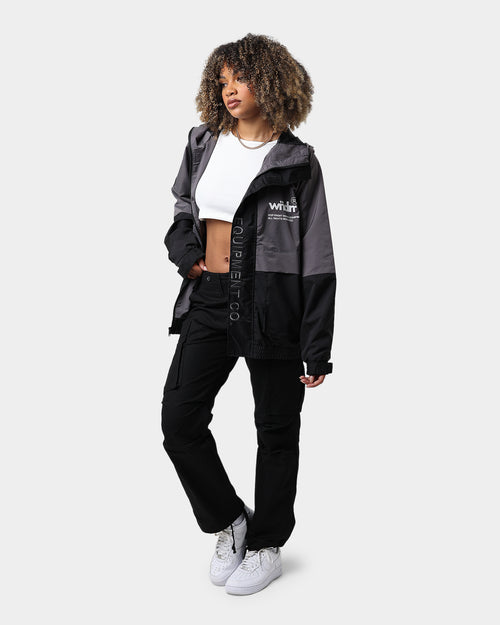 WNDRR In Line Spray Windbreaker Jacket Charcoal