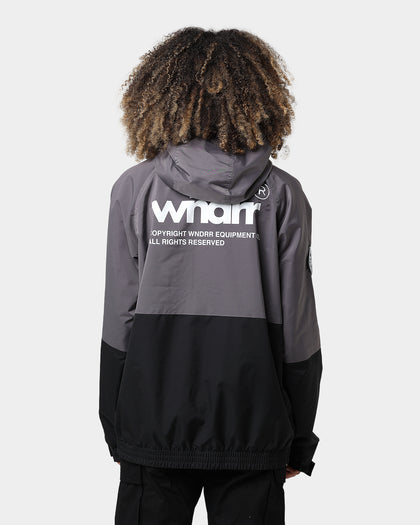 WNDRR In Line Spray Windbreaker Jacket Charcoal