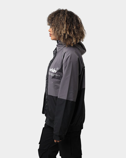 WNDRR In Line Spray Windbreaker Jacket Charcoal