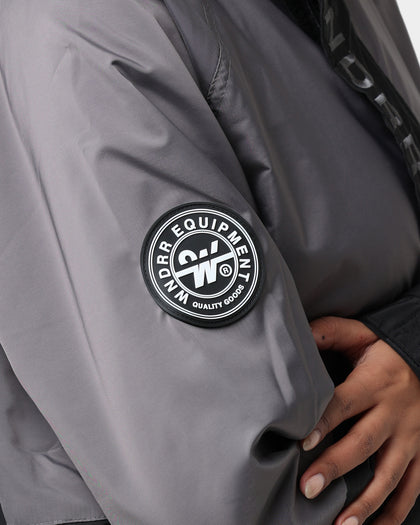 WNDRR In Line Spray Windbreaker Jacket Charcoal