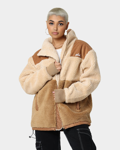 WNDRR Middleton Sherpa Jacket Tan/Mocca