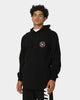 WNDRR Ornament Curved Hem Hoodie Black/Red