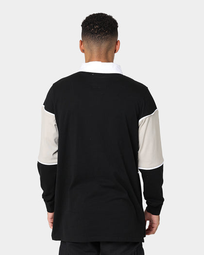 WNDRR Trails Rugby Polo Black/Tan