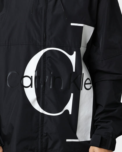 Calvin Klein Bold Logo Blocked Windbreaker Ck Black