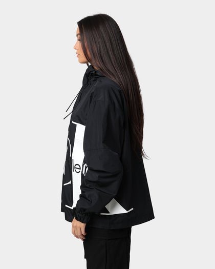 Calvin Klein Bold Logo Blocked Windbreaker Ck Black