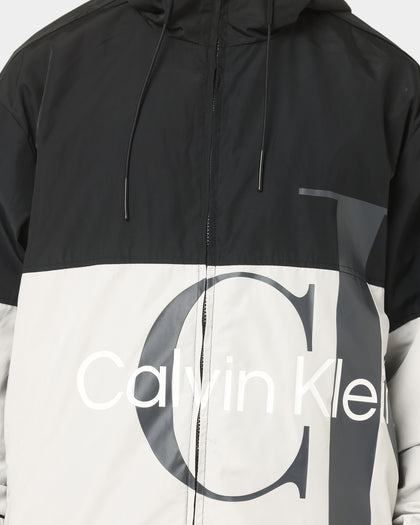 Calvin Klein Bold Logo Blocked Windbreaker Stratus Grey/Ck Black
