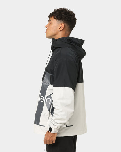 Calvin Klein Bold Logo Blocked Windbreaker Stratus Grey/Ck Black