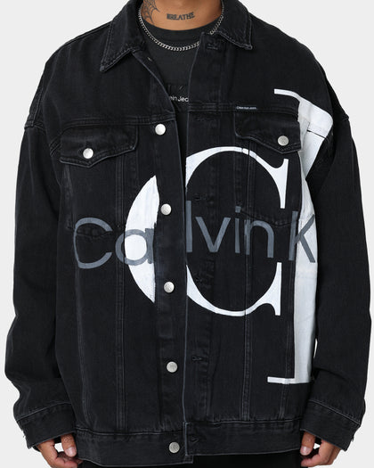 Calvin Klein Extreme Oversized Denim Jacket Denim Black