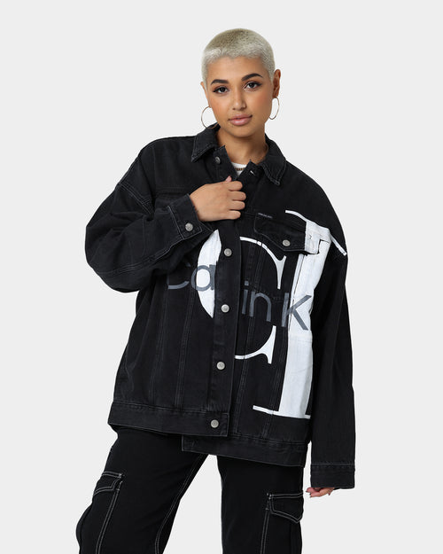 Calvin Klein Extreme Oversized Denim Jacket Denim Black