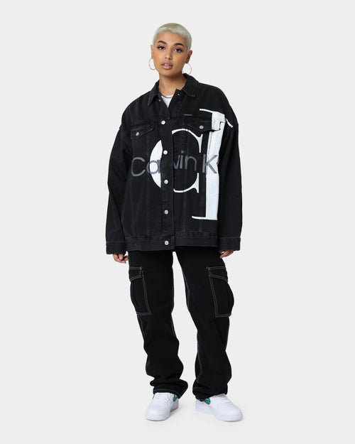 Calvin Klein Extreme Oversized Denim Jacket Denim Black