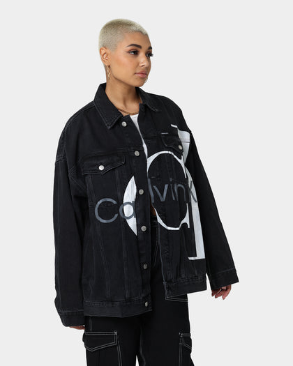 Calvin Klein Extreme Oversized Denim Jacket Denim Black