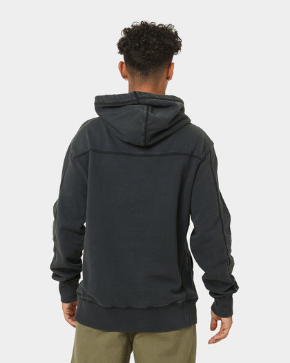 Calvin Klein Monogram Logo Washed Hoodie Washed Black