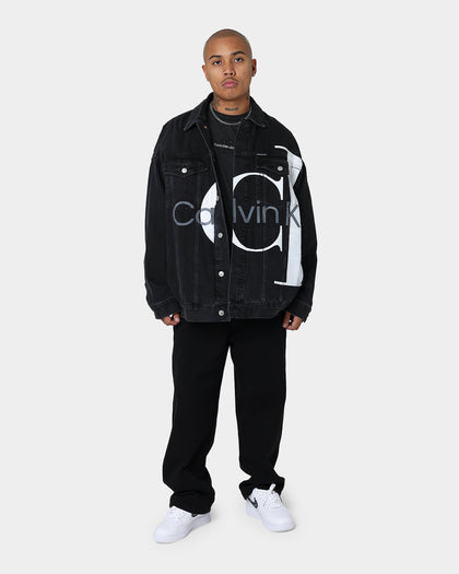 Calvin Klein Monogram Logo Washed T-Shirt Washed Black