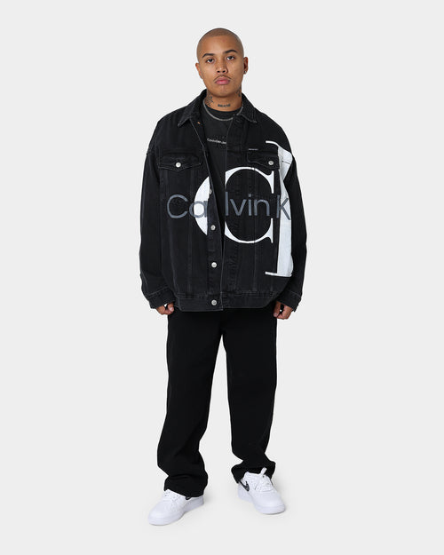 Calvin Klein Monogram Logo Washed T-Shirt Washed Black