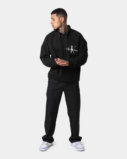 Calvin Klein Monogram Funnel Neck Sweatshirt CK Black