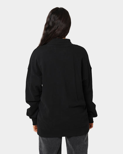 Calvin Klein Monogram Funnel Neck Sweatshirt CK Black