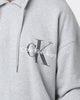 Calvin Klein Monogram Funnel Neck Sweatshirt Light Grey Heat