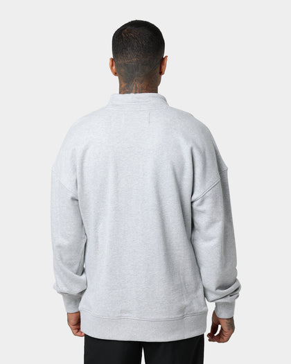 Calvin Klein Monogram Funnel Neck Sweatshirt Light Grey Heat