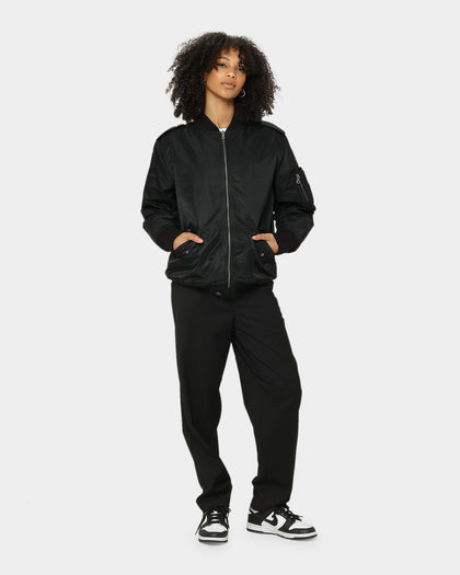 Saint Morta Staten Nylon Bomber Jacket Black