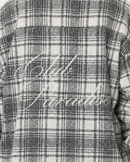 Club Paradise Script Flannel Grey